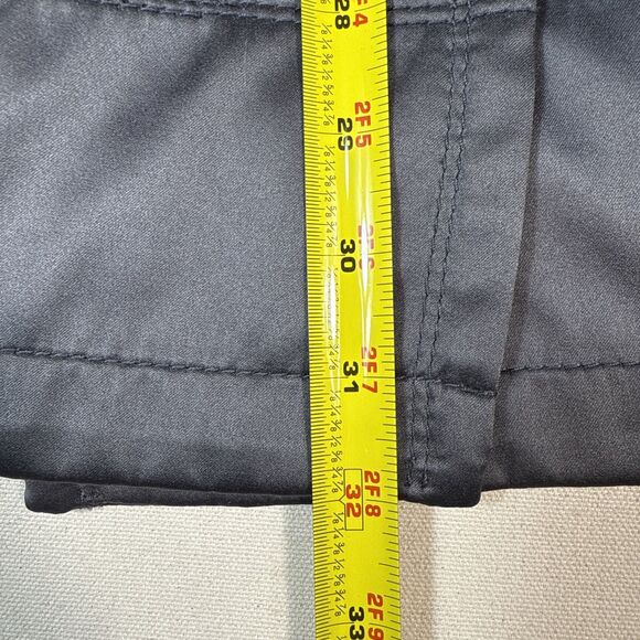 Apt. 9 Satin Trench Coat Women's Large Dark Gray Double Breasted Peacoat Style - Picture 5 of 15